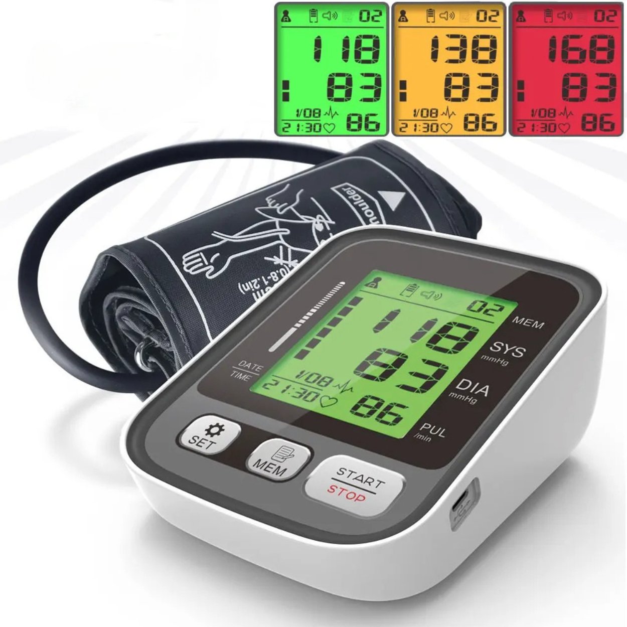 Tensiomètre de bras oscillométrique électronique Promedix PR9000